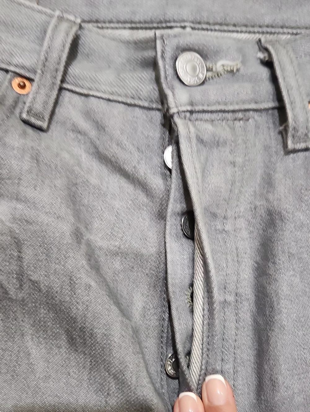 Levi's Men's 501 Straight Jeans - Bundle Of 3 Black, Light Gray, Dark Blue